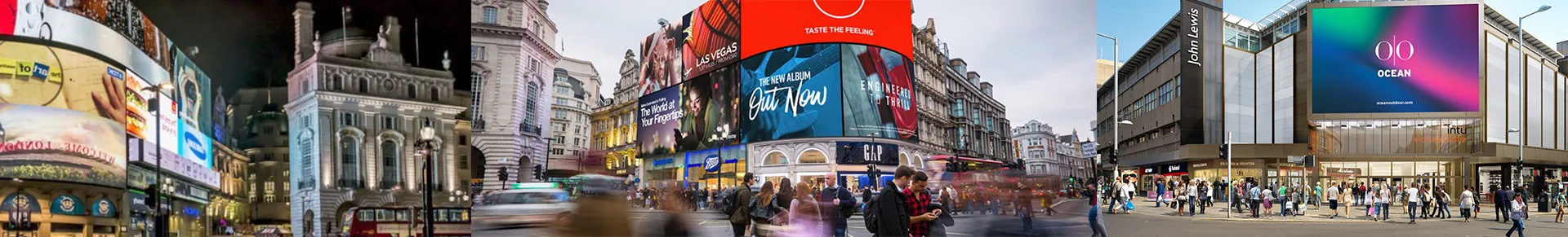 Bustling mall naked eye 3D screen